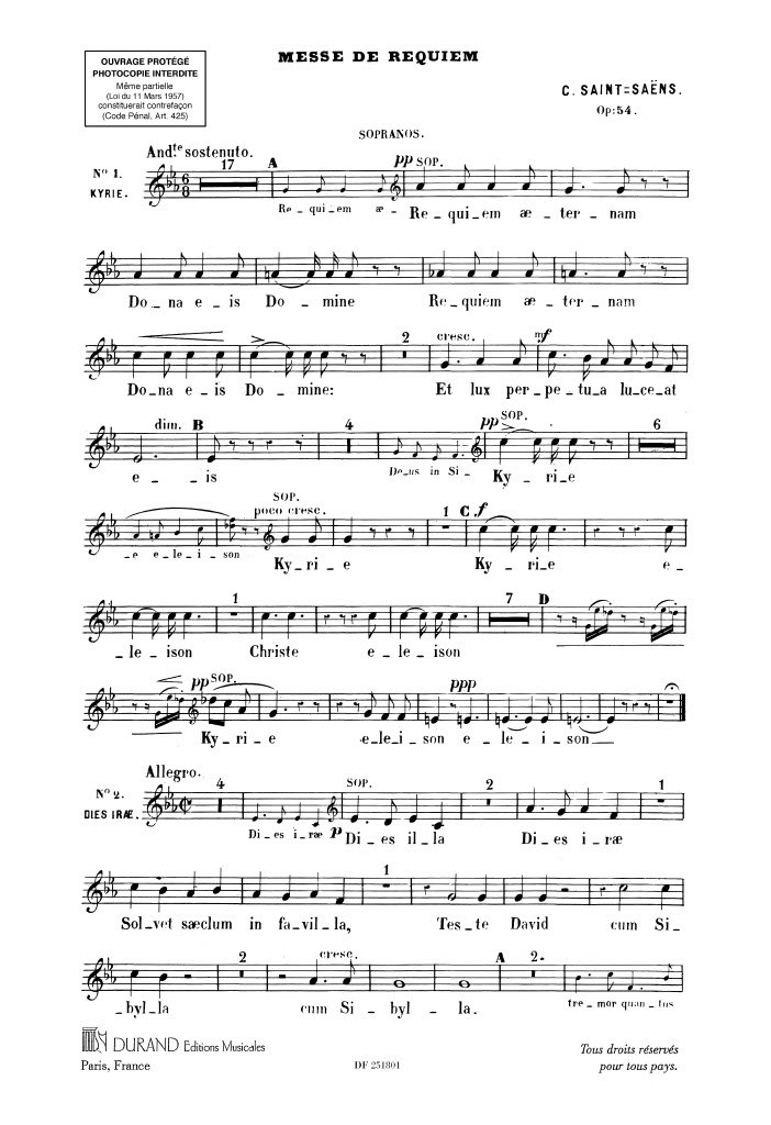 Messe De Requiem Choeurs Sopranos